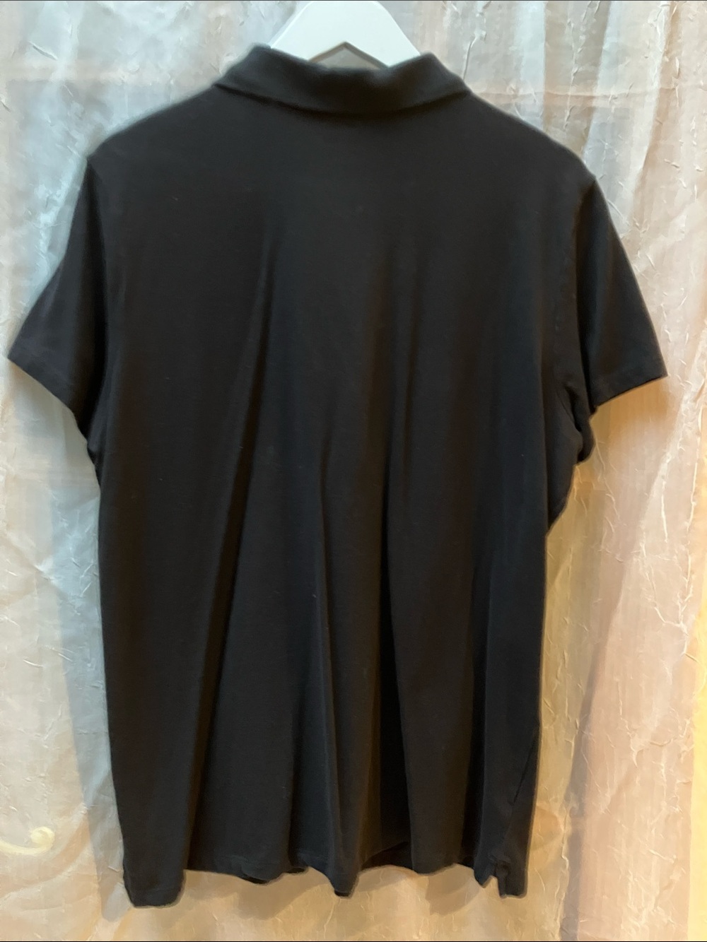 Time and Tru Black Short-Sleeve Polo Shirt - Picture 4 of 4